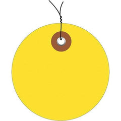 Made in USA - Safety & Facility Blank Tag - Yellow Vinyl - Benchmark Tooling