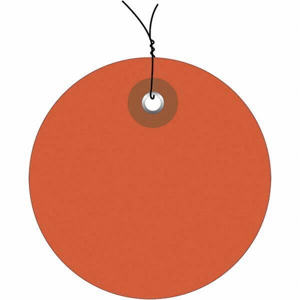 Made in USA - Safety & Facility Blank Tag - Orange Vinyl - Benchmark Tooling