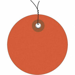 Made in USA - Safety & Facility Blank Tag - Orange Vinyl - Benchmark Tooling