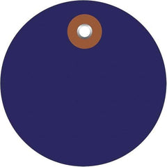 Made in USA - Safety & Facility Blank Tag - Blue Vinyl - Benchmark Tooling