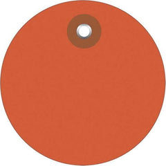 Made in USA - Safety & Facility Blank Tag - Orange Vinyl - Benchmark Tooling