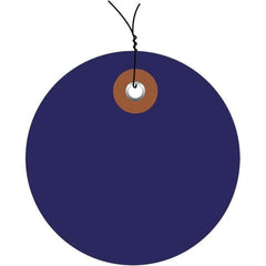 Made in USA - Safety & Facility Blank Tag - Blue Vinyl - Benchmark Tooling