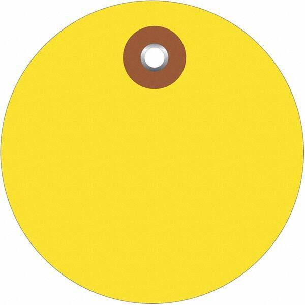 Made in USA - Safety & Facility Blank Tag - Yellow Vinyl - Benchmark Tooling