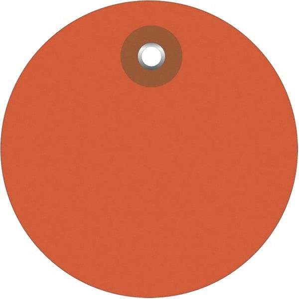Made in USA - Safety & Facility Blank Tag - Orange Vinyl - Benchmark Tooling