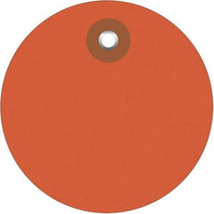 Made in USA - Safety & Facility Blank Tag - Orange Vinyl - Benchmark Tooling