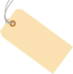 Made in USA - 7-1/2" High x 3-3/4" Long, Safety & Facility Blank Tag - Manila Cardstock - Benchmark Tooling