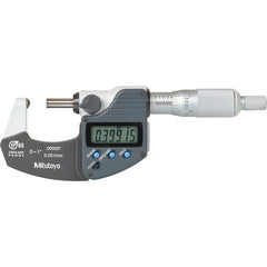 0-1″ / 0-25.4 mm Measuring Range-0.00005″ / 0.001 mm Resolution - Ratchet Thimble - Carbide Face - Ball Anvil Tube Micrometer - Benchmark Tooling
