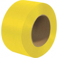 Made in USA - 18,000' Long x 1/4" Wide, Coil Case Polypropylene Strapping - 200 Lb Capacity, 0.022" Thick - Benchmark Tooling