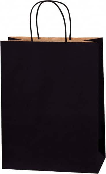Made in USA - Kraft Grocery Bag - 10 x 5 x 13, Black - Benchmark Tooling
