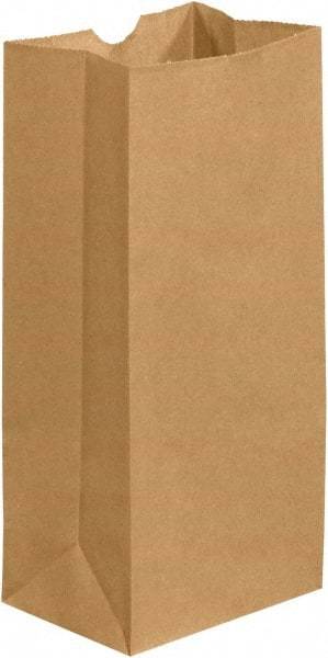 Made in USA - Kraft Grocery Bag - 5-1/4 x 3-7/16 x 10-15/16, Kraft - Benchmark Tooling