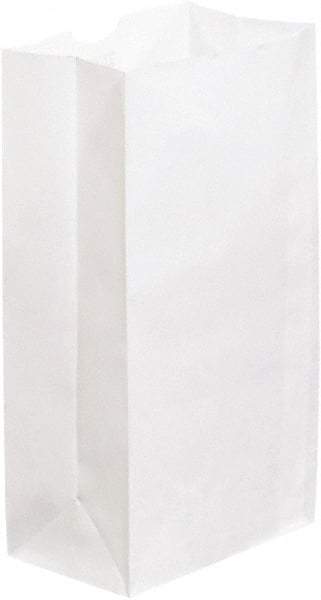 Made in USA - Kraft Grocery Bag - 6 x 3-5/8 x 11, White - Benchmark Tooling