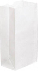 Made in USA - Kraft Grocery Bag - 6-1/8 x 4 x 12-3/8, White - Benchmark Tooling