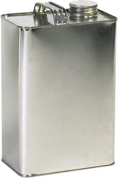 Made in USA - 1 Gal Gray Rectangular Metal Can - 10" High - Benchmark Tooling