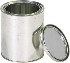 Value Collection - 1/4 Gal Gray Cylinder Metal Can - 8" High - Benchmark Tooling