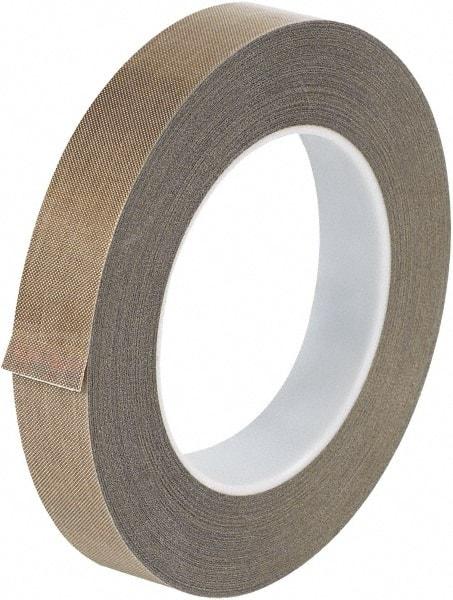 Made in USA - 36 Yd Long x 3/4" Wide, Brown Silicone PTFE Tape - 10 mil Thick - Benchmark Tooling