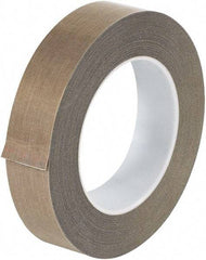 Made in USA - 18 Yd Long x 1" Wide, Brown Silicone PTFE Tape - 10 mil Thick - Benchmark Tooling