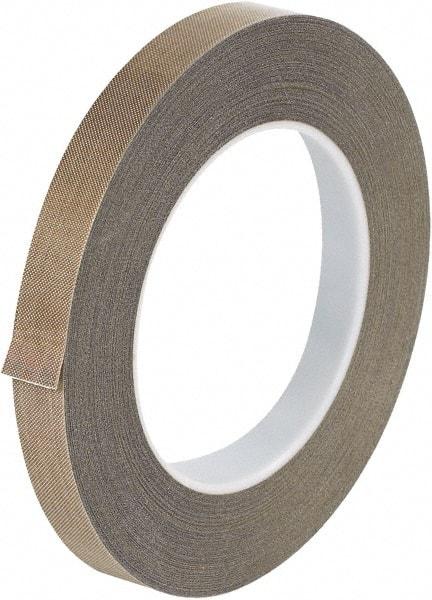 Made in USA - 36 Yd Long x 3/8" Wide, Brown Silicone PTFE Tape - 3 mil Thick - Benchmark Tooling