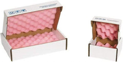 Made in USA - 16" Long x 10" Wide, Antistatic Foam Shippers - Pink & White, Standard Grade - Benchmark Tooling