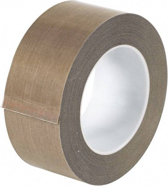 Made in USA - 18 Yd Long x 2" Wide, Brown Silicone PTFE Tape - 5 mil Thick - Benchmark Tooling