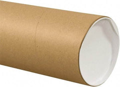 Made in USA - 6" Diam x 36" Long Round Jumbo Mailing Tubes - 1 Wall, Kraft (Color) - Benchmark Tooling