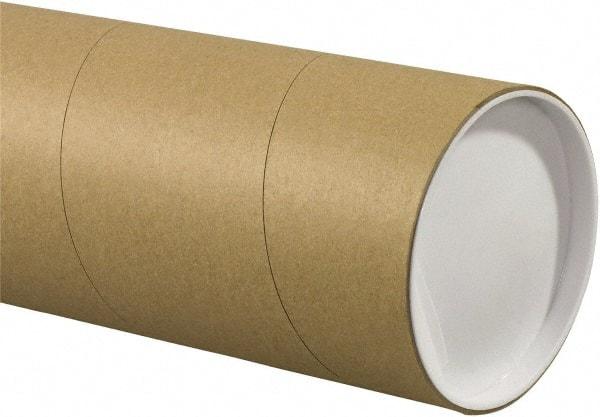 Made in USA - 5" Diam x 36" Long Round Jumbo Mailing Tubes - 1 Wall, Kraft (Color) - Benchmark Tooling