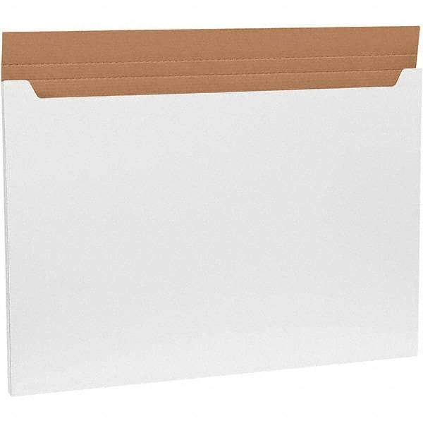 Made in USA - 26" Wide x 38" Long x 1" High Rectangle Crush Proof Mailers - 1 Wall, White - Benchmark Tooling