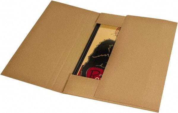 Made in USA - 30" Wide x 36" Long x 6" High Rectangle Crush Proof Mailers - 1 Wall, Kraft (Color) - Benchmark Tooling