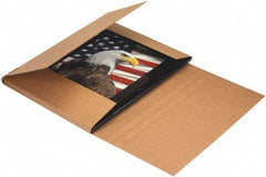 Made in USA - 36" Wide x 48" Long x 3" High Rectangle Crush Proof Mailers - 1 Wall, Kraft (Color) - Benchmark Tooling