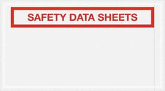 Value Collection - 1,000 Piece, 5-1/2" Long x 10" Wide, Packing List Envelope - Material Safety Data Sheets Enclosed, Clear - Benchmark Tooling