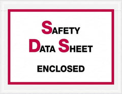 Value Collection - 1,000 Piece, 6-1/2" Long x 5" Wide, Packing List Envelope - Material Safety Data Sheets Enclosed, Printed & Clear - Benchmark Tooling