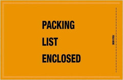 Value Collection - 1,000 Piece, 5-1/4" Long x 8" Wide, Packing List Envelope - Packing List Enclosed, Orange - Benchmark Tooling