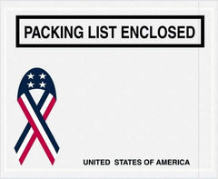 Value Collection - 1,000 Piece, 4-1/2" Long x 5-1/2" Wide, Packing List Envelope - Packing List Enclosed, Red, White & Blue - Benchmark Tooling