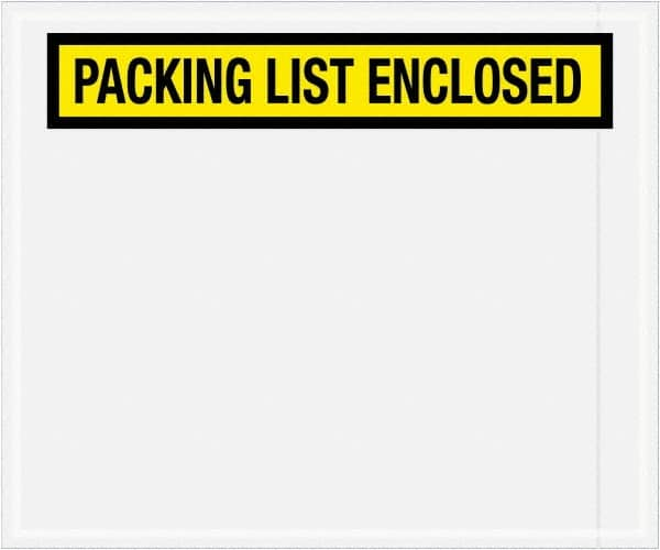 Value Collection - 500 Piece, 10" Long x 12" Wide, Packing List Envelope - Packing List Enclosed, Yellow - Benchmark Tooling