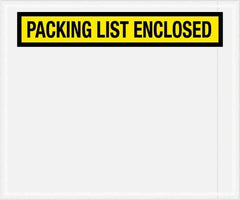 Value Collection - 500 Piece, 10" Long x 12" Wide, Packing List Envelope - Packing List Enclosed, Yellow - Benchmark Tooling