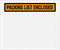 Value Collection - 500 Piece, 10" Long x 12" Wide, Packing List Envelope - Packing List Enclosed, Orange - Benchmark Tooling