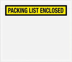 Value Collection - 1,000 Piece, 7" Long x 6" Wide, Packing List Envelope - Packing List Enclosed, Yellow - Benchmark Tooling