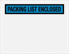 Value Collection - 1,000 Piece, 7" Long x 5-1/2" Wide, Packing List Envelope - Packing List Enclosed, Blue - Benchmark Tooling