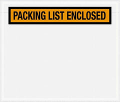 Value Collection - 1,000 Piece, 6-1/2" Long x 5" Wide, Packing List Envelope - Packing List Enclosed, Orange - Benchmark Tooling