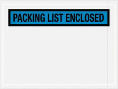 Value Collection - 1,000 Piece, 4-1/2" Long x 6" Wide, Packing List Envelope - Packing List Enclosed, Blue - Benchmark Tooling