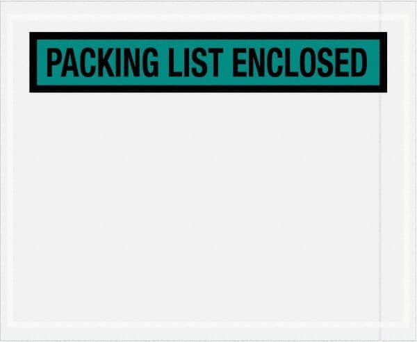 Value Collection - 1,000 Piece, 4-1/2" Long x 5-1/2" Wide, Packing List Envelope - Packing List Enclosed, Green - Benchmark Tooling