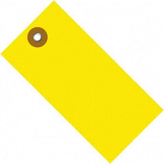 Dupont - 6-1/4" High x 3-1/8" Long, Safety & Facility Blank Tag - Yellow Spunbonded Olefin - Benchmark Tooling