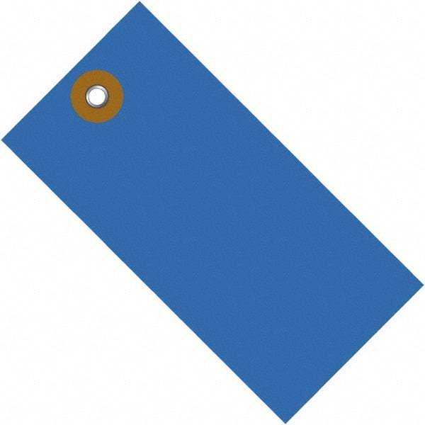 Dupont - 4-1/4" High x 2-1/8" Long, Safety & Facility Blank Tag - Blue Spunbonded Olefin - Benchmark Tooling