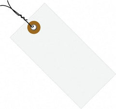 Dupont - 5-3/4" High x 2-7/8" Long, Safety & Facility Blank Tag - White Spunbonded Olefin - Benchmark Tooling