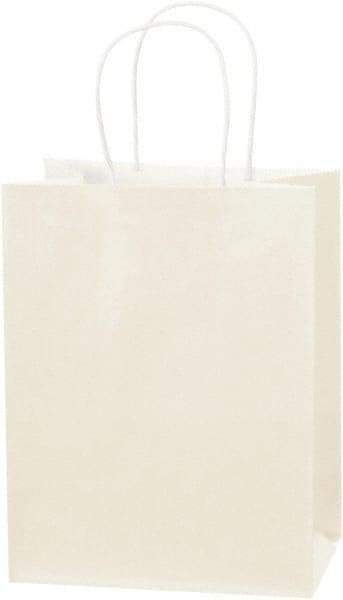 Made in USA - Kraft Grocery Bag - 8 x 4-1/2 x 10-1/4, French Vanilla - Benchmark Tooling