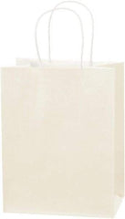 Made in USA - Kraft Grocery Bag - 8 x 4-1/2 x 10-1/4, French Vanilla - Benchmark Tooling