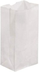 Made in USA - Kraft Grocery Bag - 3-1/2 x 2-3/8 x 6-7/8, White - Benchmark Tooling