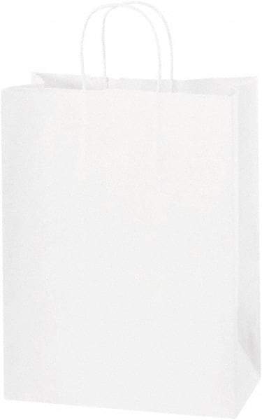 Made in USA - Kraft Grocery Bag - 10 x 5 x 13, White - Benchmark Tooling