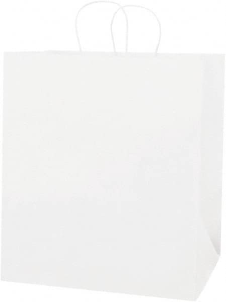 Made in USA - Kraft Grocery Bag - 14 x 10 x 15-1/2, White - Benchmark Tooling