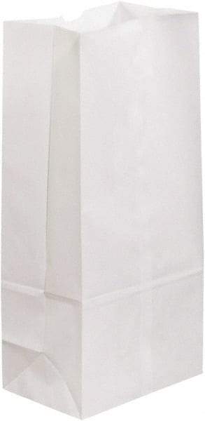 Made in USA - Kraft Grocery Bag - 7-3/4 x 4-3/4 x 16, White - Benchmark Tooling