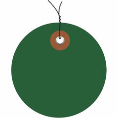 Made in USA - Safety & Facility Blank Tag - Green Vinyl - Benchmark Tooling